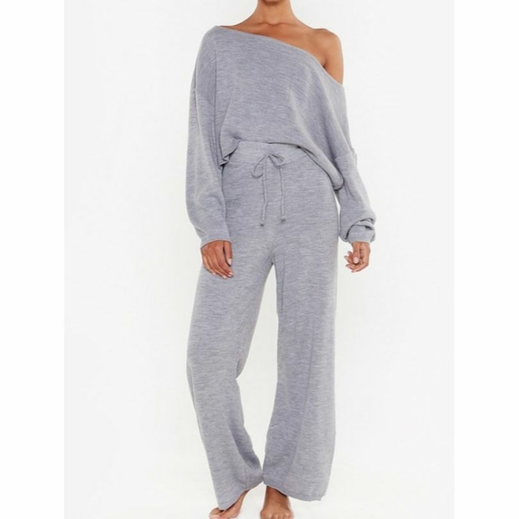 Nasty Gal Other - *MUST GO* Grey mark lounge set